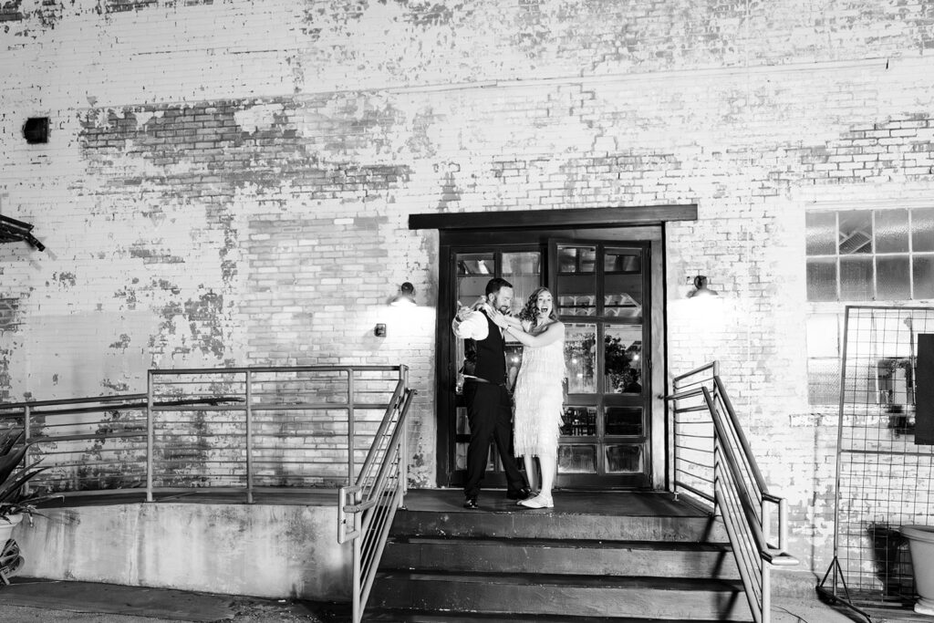 wedding reception at Brik Venue in Fort Worth by DFW Wedding Photographers The MacMeekens