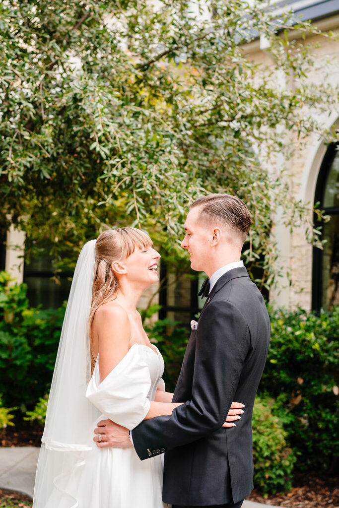 Bride and Groom Portraits at Stone Crest Venue in Mckinney by Dallas Wedding Photographers