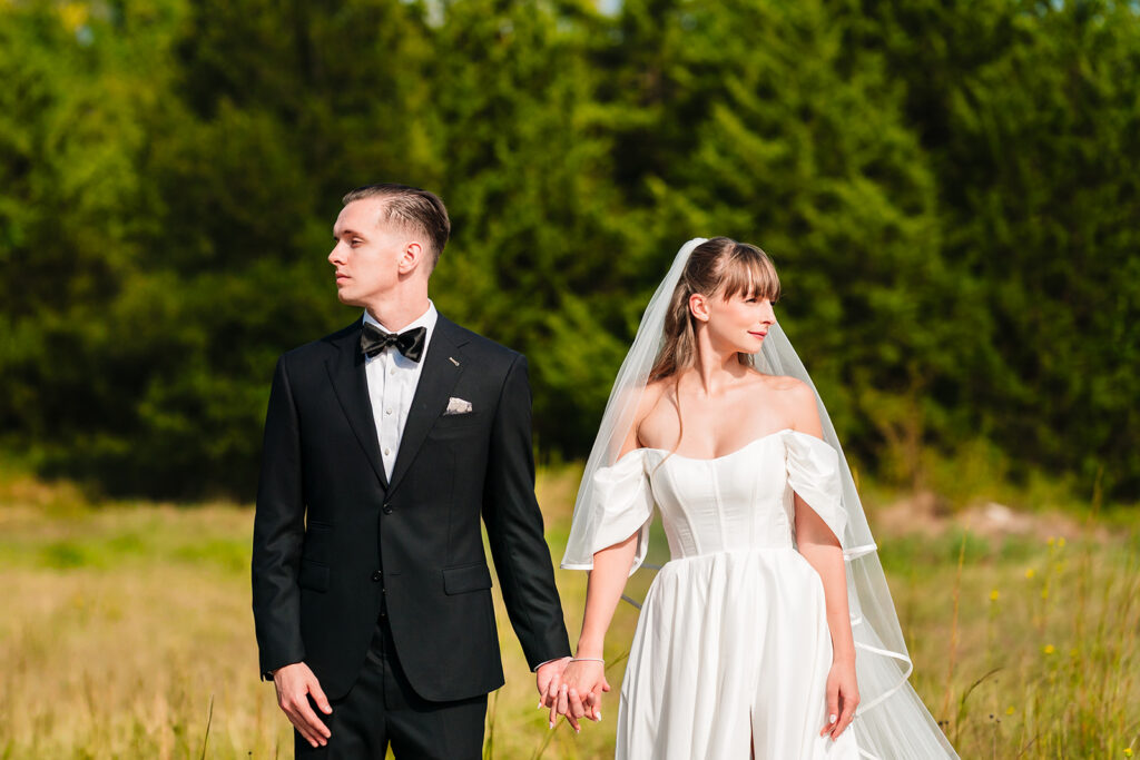 Bride and Groom Portraits at Stone Crest Venue in Mckinney by Dallas Wedding Photographers