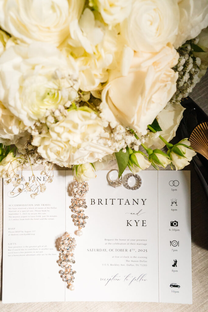 Wedding Details at The Mason Dallas