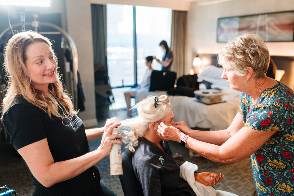 Marriott Downtown Dallas Wedding Prep