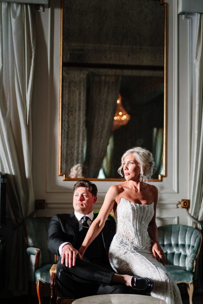 Creative Cinematic Bride and Groom Couples Portraits at The Mason Dallas