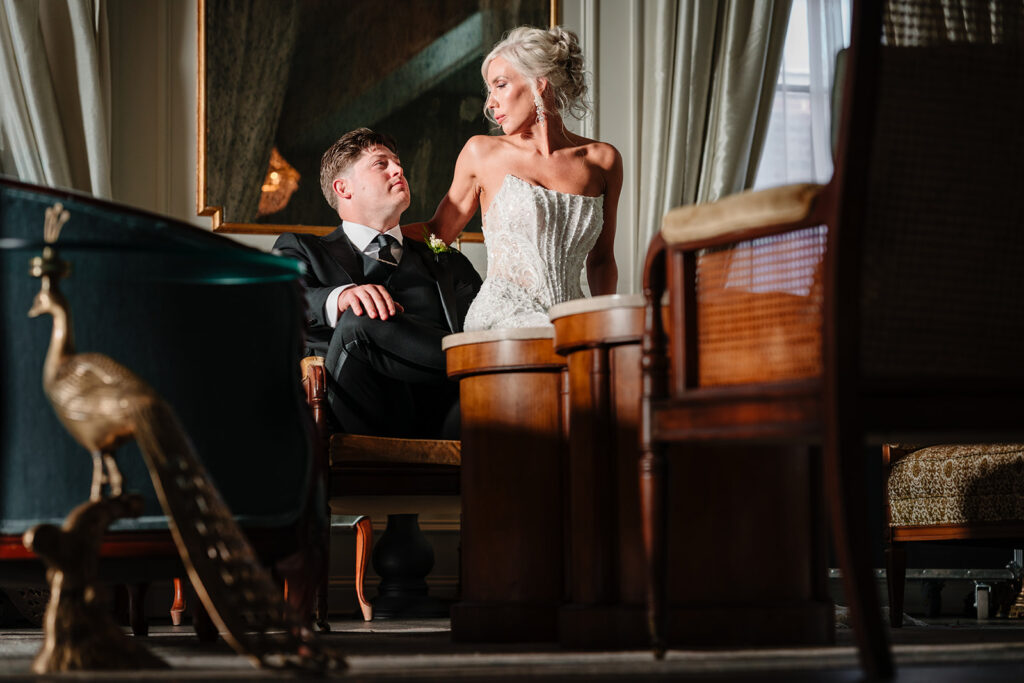 Creative Cinematic Bride and Groom Couples Portraits at The Mason Dallas