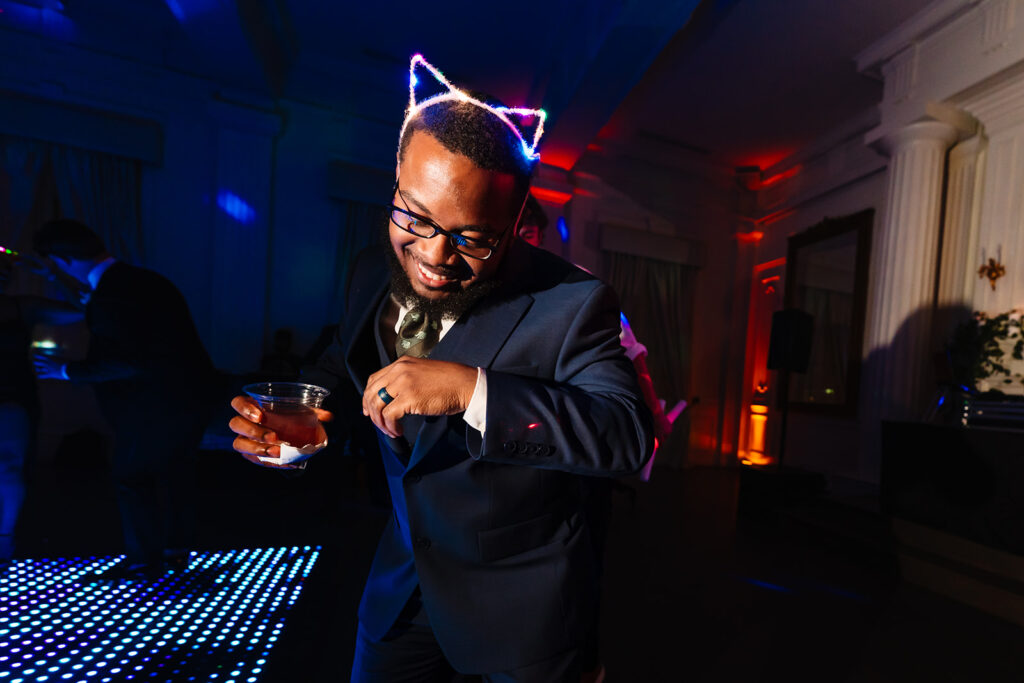 Fun Reception Dance Floor at The Mason Dallas