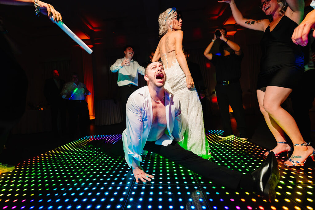 Fun Reception Dance Floor at The Mason Dallas