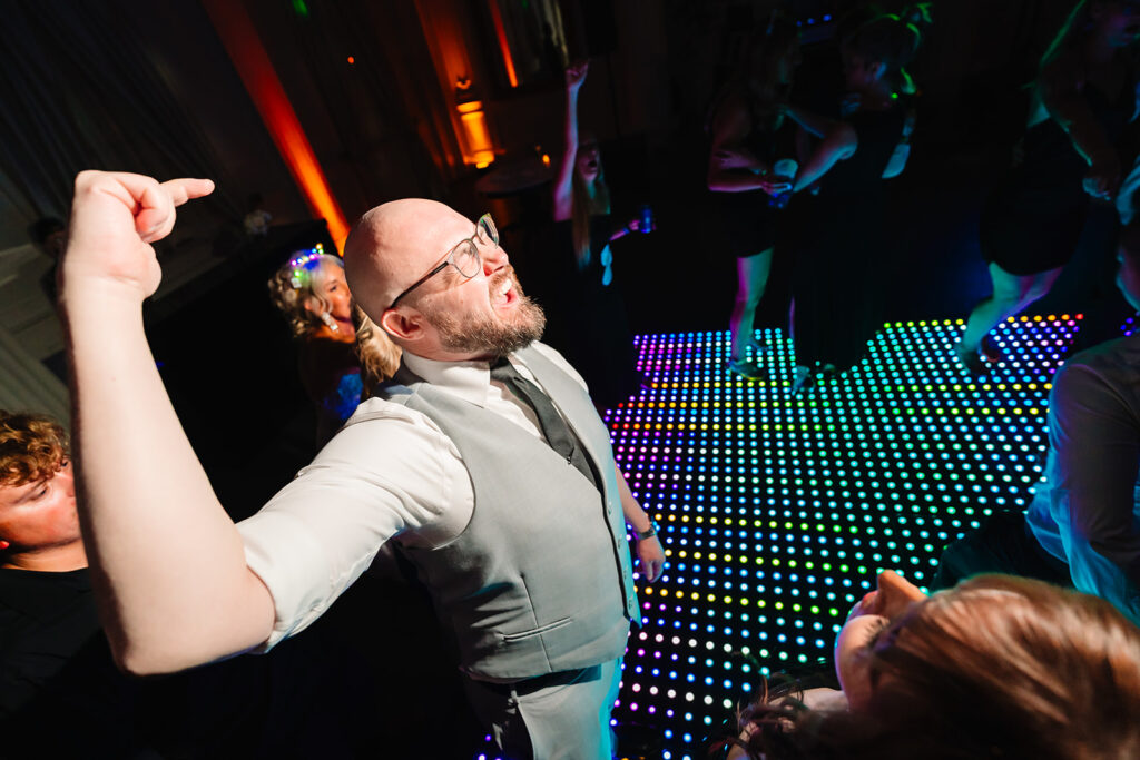 Fun Reception Dance Floor at The Mason Dallas