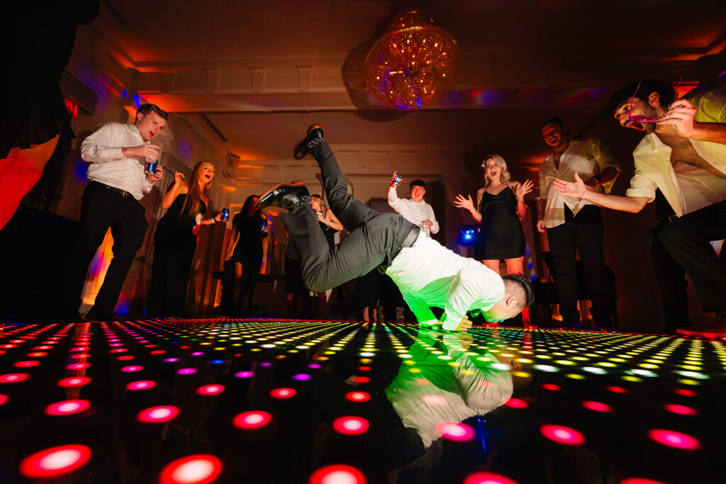 Fun Reception Dance Floor at The Mason Dallas