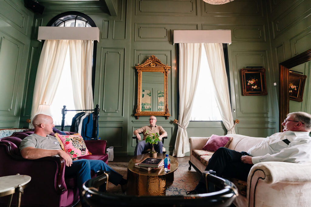Groom Getting Ready at The Mason Dallas by North Texas Documentary Wedding Photographer The MacMeekens