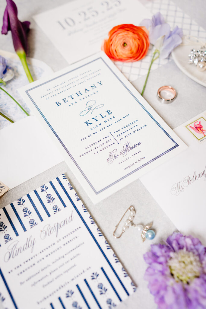 Designer Bridal Details on Wedding Day by Wedfully Yours Floral and Turn the Paige Event Wedding Planner at The Mason Dallas by DFW Wedding Photographers The MacMeekens