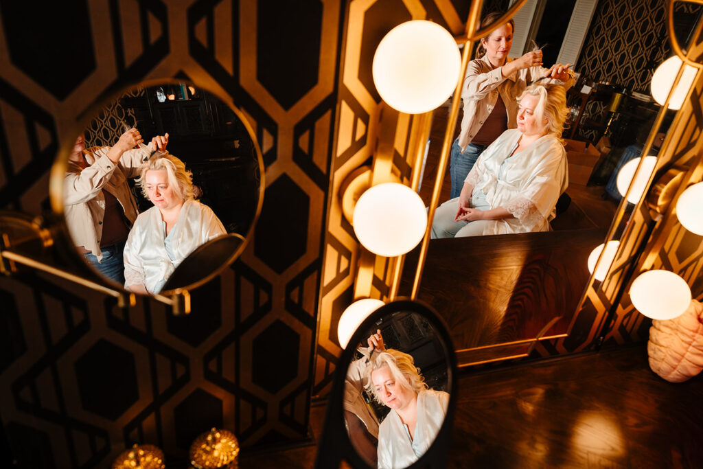 Bridal Suite Getting Ready at The Mason Dallas by North Texas Documentary Wedding Photographer The MacMeekens