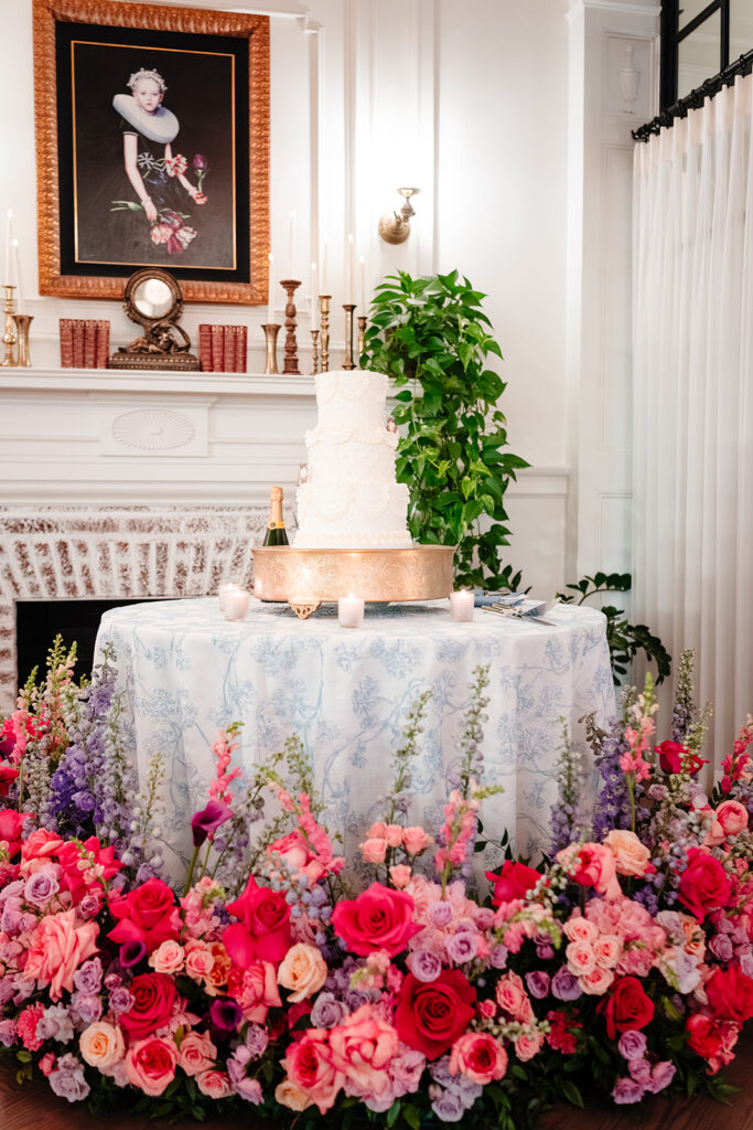 Reception Decor Details on Wedding Day by Wedfully Yours Floral and Turn the Paige Event Wedding Planner at The Mason Dallas by DFW Wedding Photographers The MacMeekens