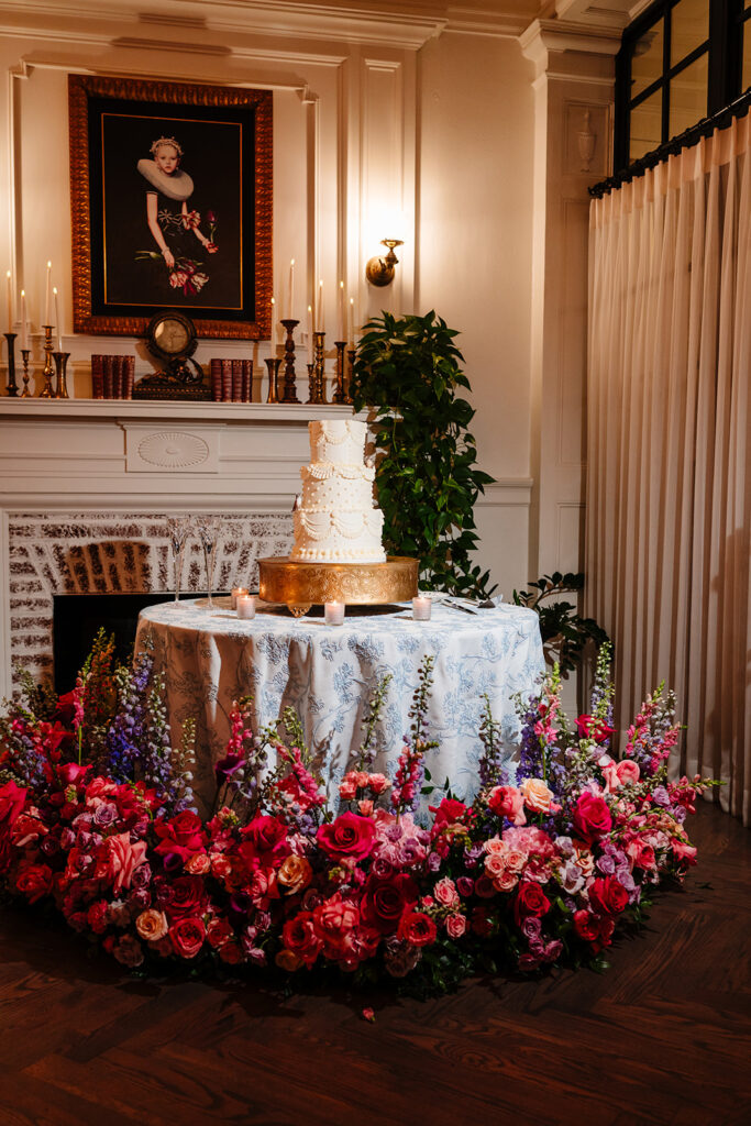 Reception Decor Details on Wedding Day by Wedfully Yours Floral and Turn the Paige Event Wedding Planner at The Mason Dallas by DFW Wedding Photographers The MacMeekens