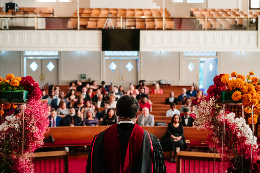 Cultural fusion wedding ceremony at Tyler Street Church in Dallas