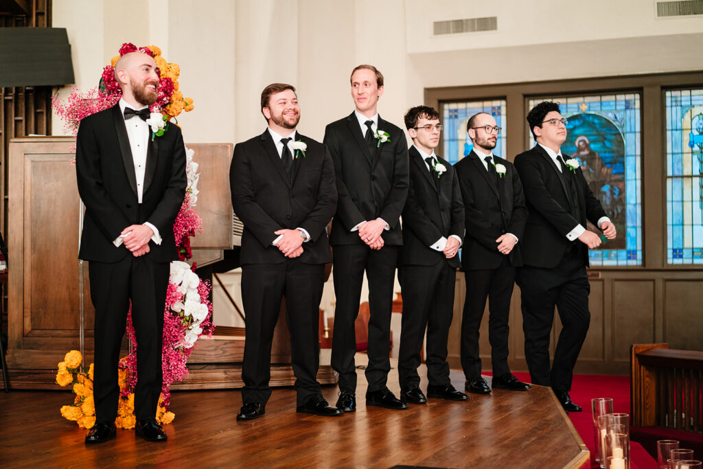 Cultural fusion wedding ceremony at Tyler Street Church in Dallas