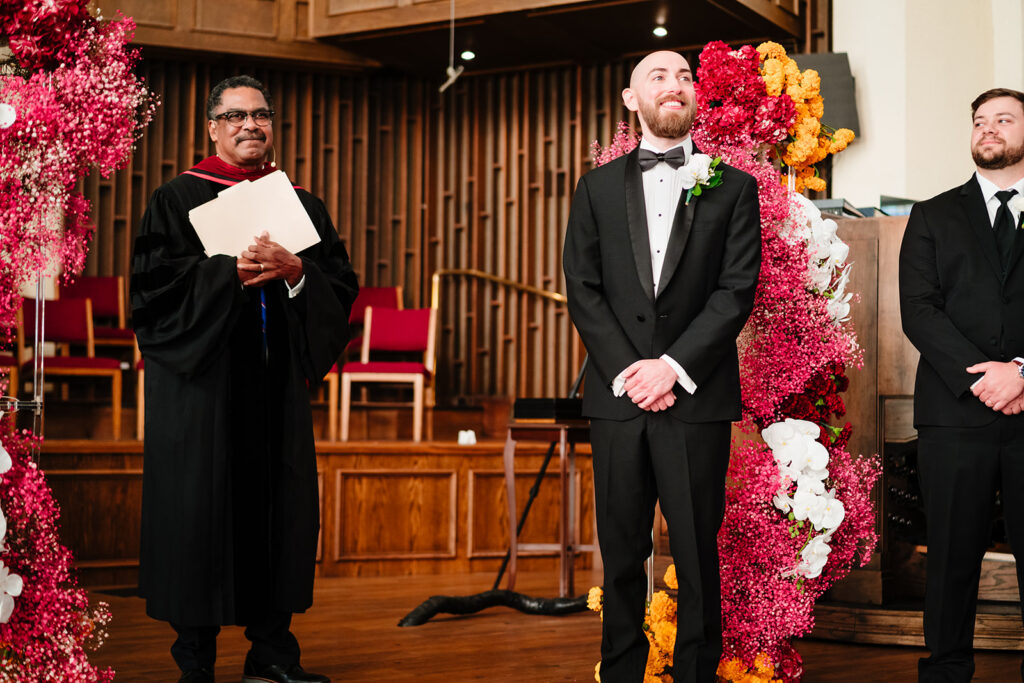 Cultural fusion wedding ceremony at Tyler Street Church in Dallas