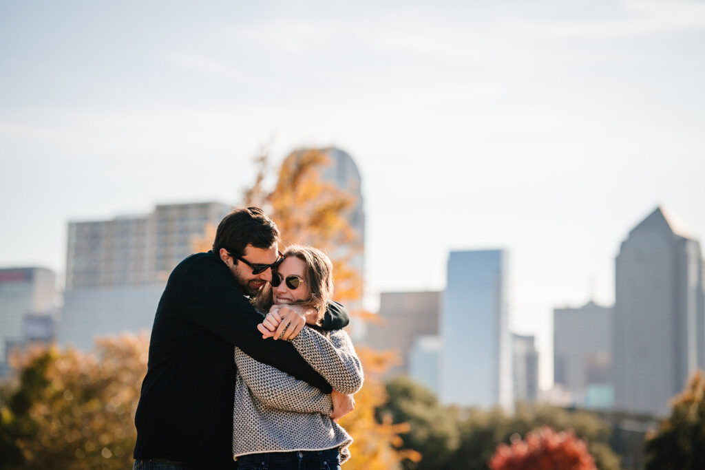 Coffee Shop Engagement Session at White Rhino Coffee in Uptown Dallas by DFW Wedding Photographer