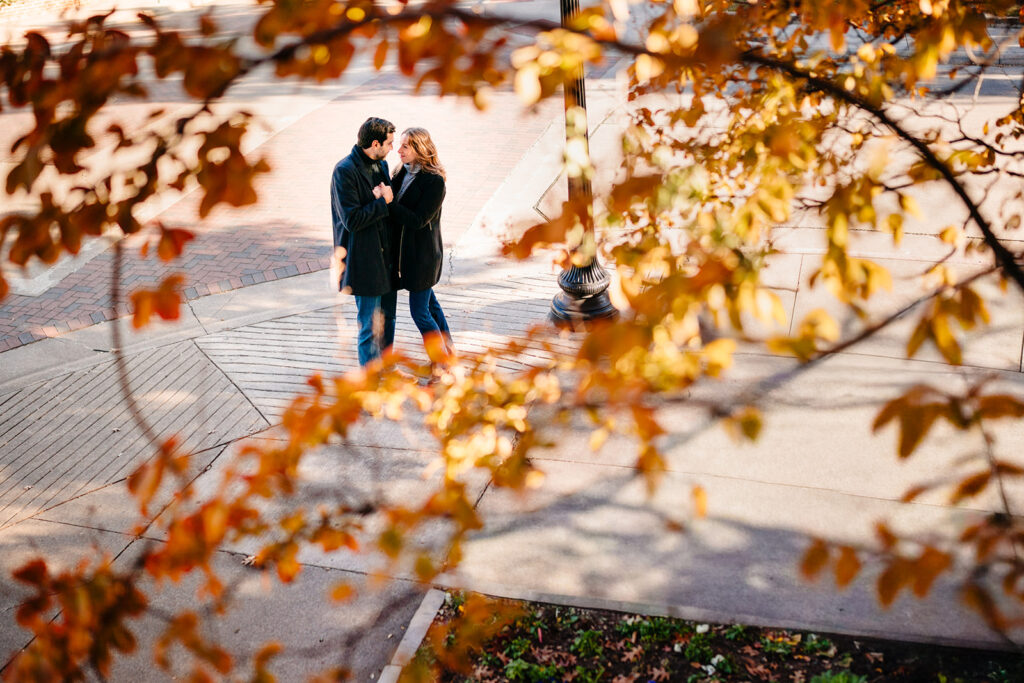 Coffee Shop Engagement Session at White Rhino Coffee in Uptown Dallas by DFW Wedding Photographer