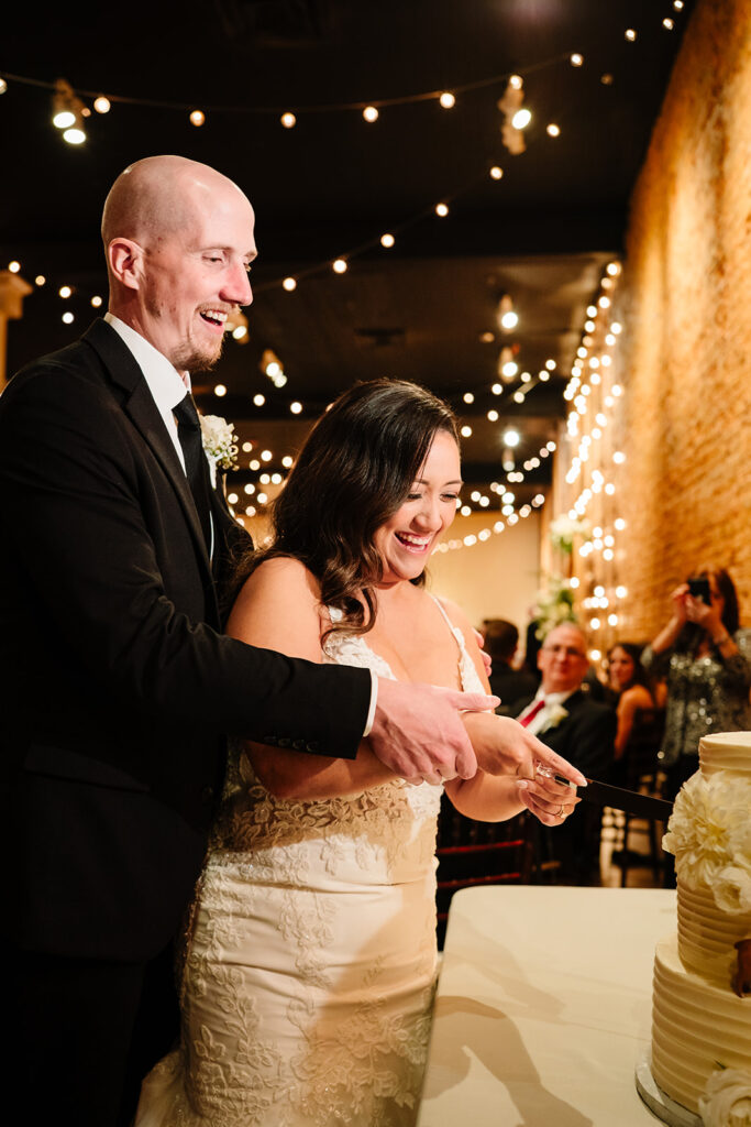 Wedding reception at 34 Events in Plano with friends and family