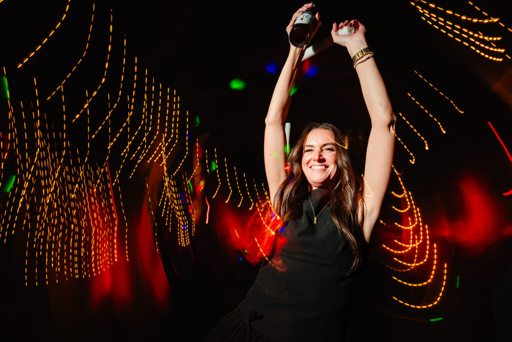 High-energy dance floor at 34 Events Plano wedding