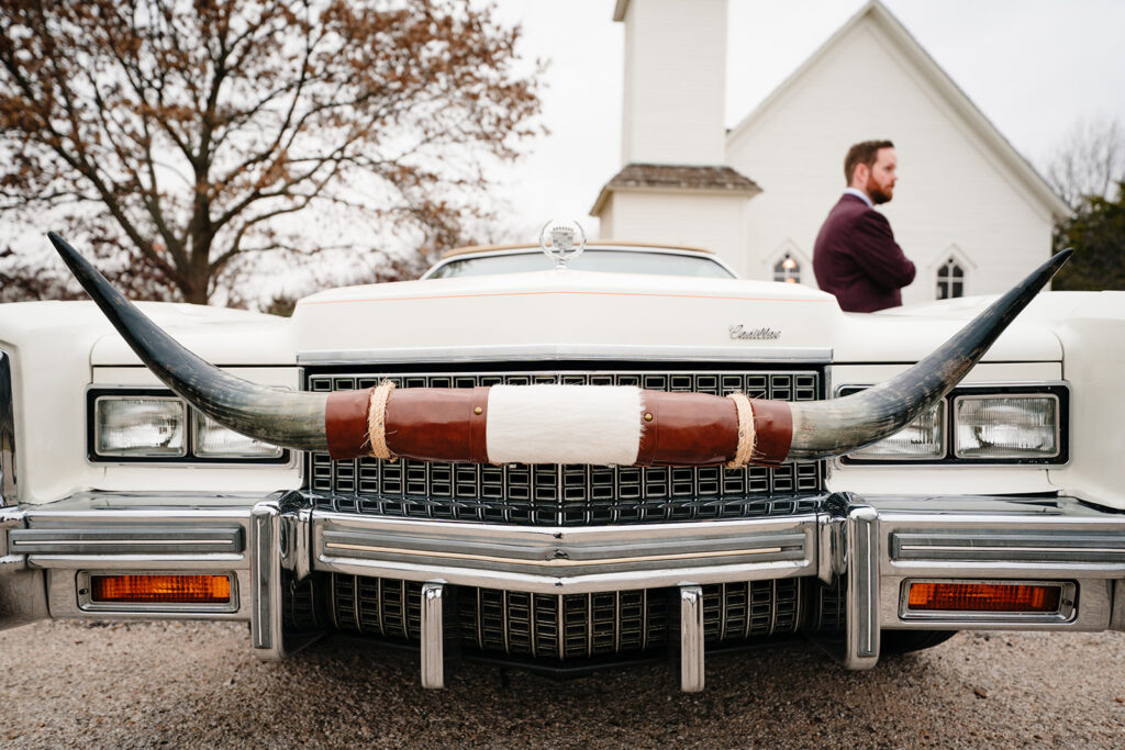 Andrea getting ready for wedding at HIstoric Frankford Chapel in Dallas by autism friendly wedding photographers the macmeekens