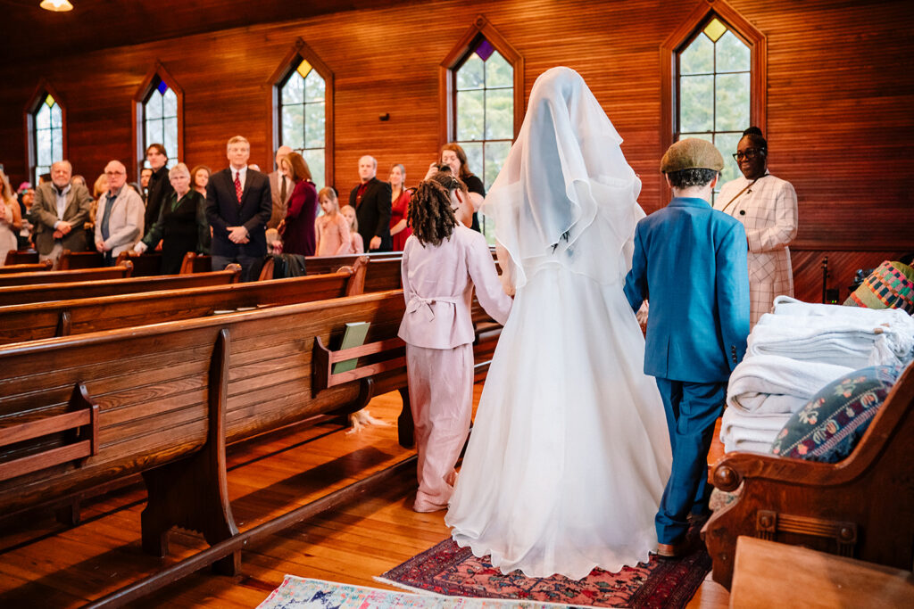 wedding at Historic Frankford Chapel in Dallas by autism friendly wedding photographers the macmeekens