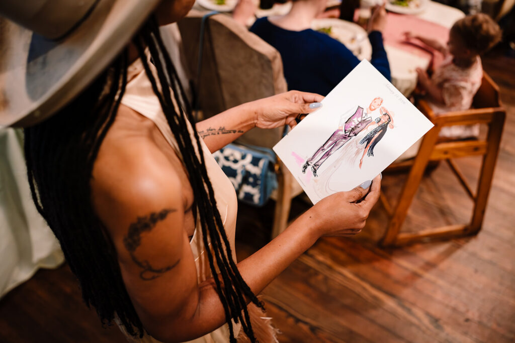 wedding reception at Harvest at the Masonic in Mckinney by autism friendly wedding photographers the macmeekens