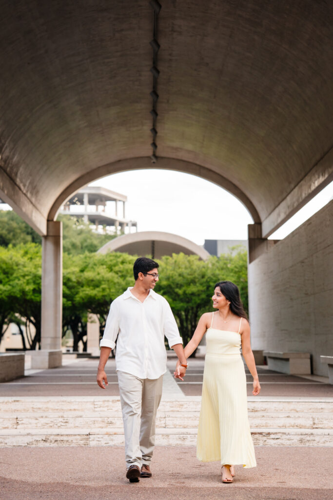 DFW South Asian Engagement Session at The Kimbell Art Museum in Fort Worth
