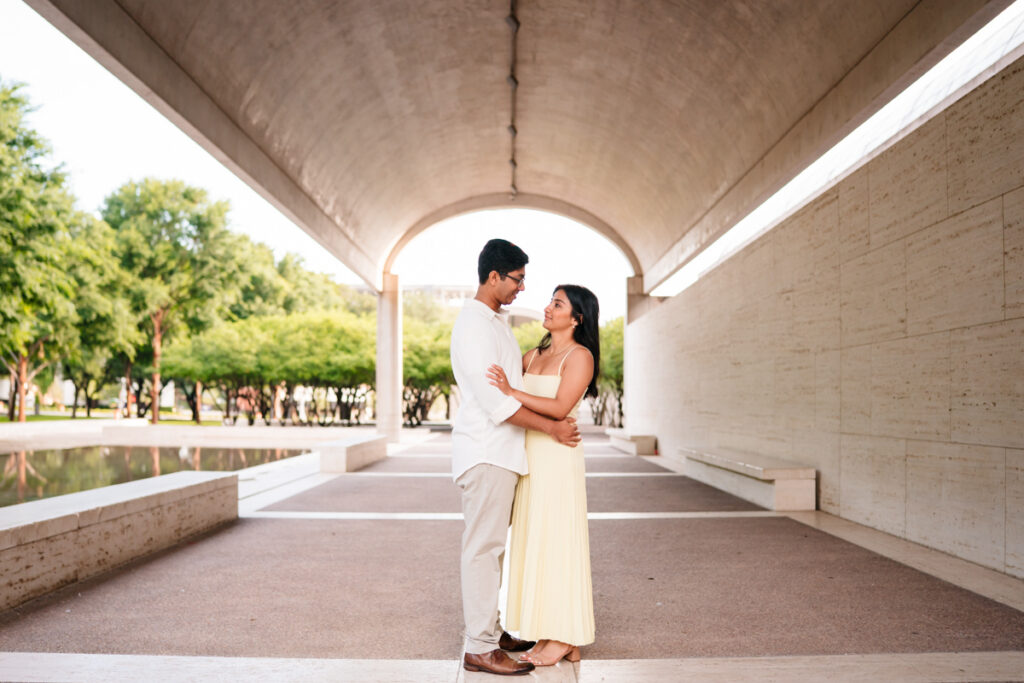 DFW South Asian Engagement Session at The Kimbell Art Museum in Fort Worth