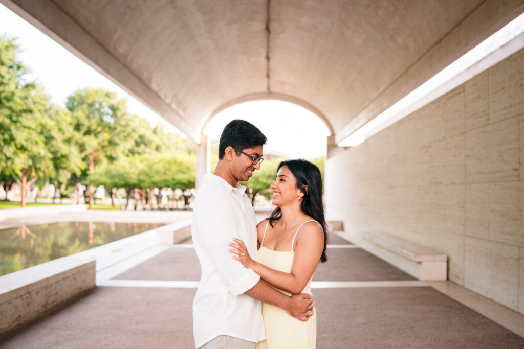 DFW South Asian Engagement Session at The Kimbell Art Museum in Fort Worth