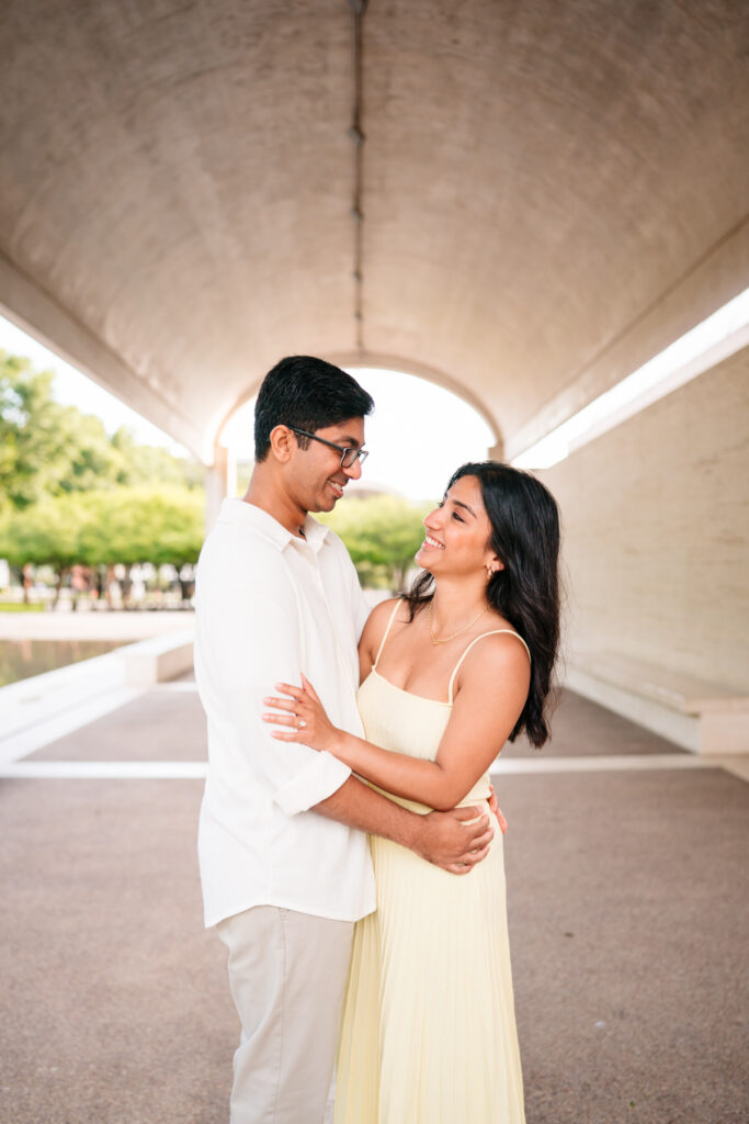 DFW South Asian Engagement Session at The Kimbell Art Museum in Fort Worth