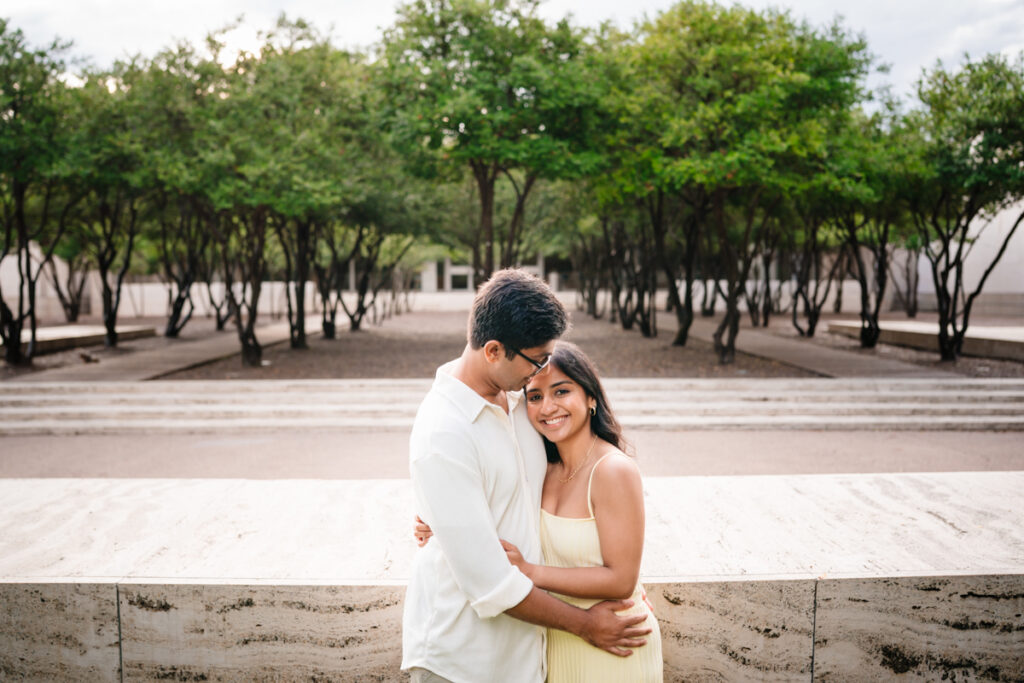 DFW South Asian Engagement Session at The Kimbell Art Museum in Fort Worth
