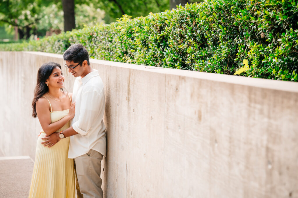 DFW South Asian Engagement Session at The Kimbell Art Museum in Fort Worth