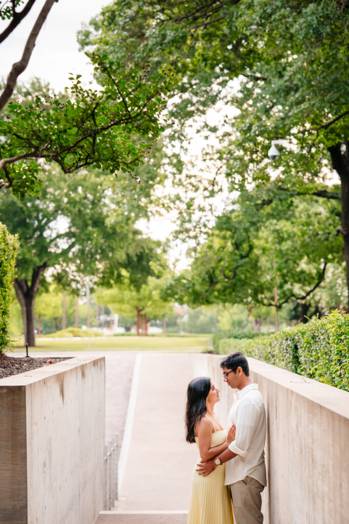 DFW South Asian Engagement Session at The Kimbell Art Museum in Fort Worth