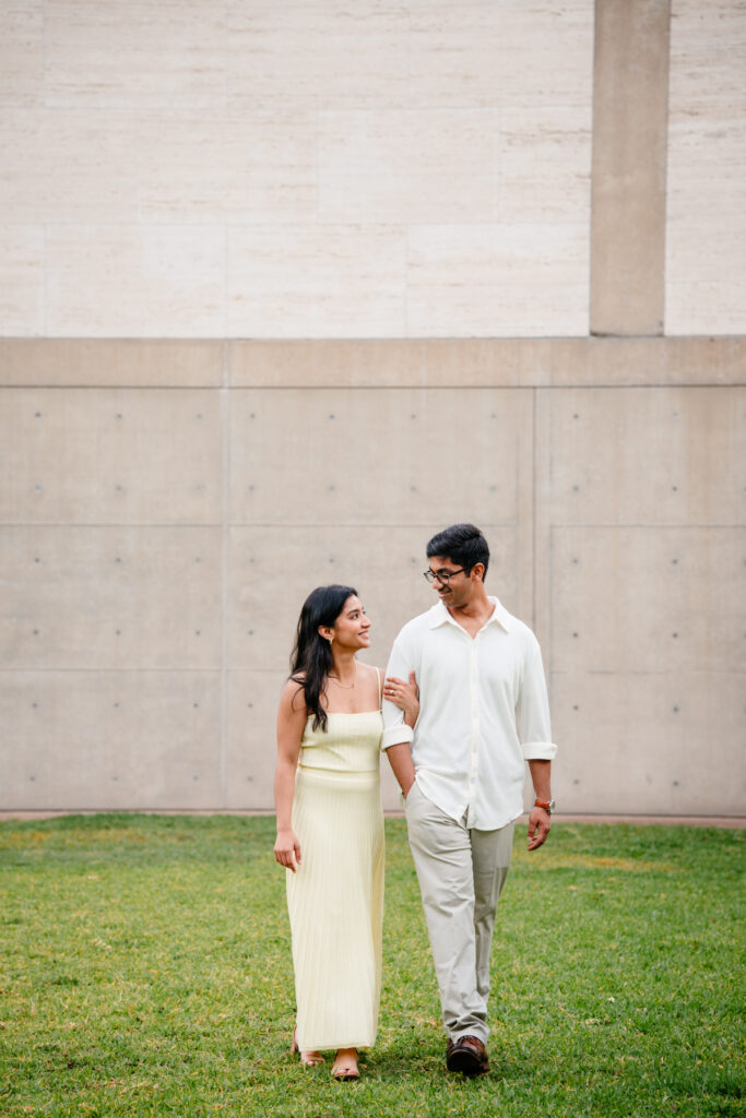 DFW South Asian Engagement Session at The Kimbell Art Museum in Fort Worth
