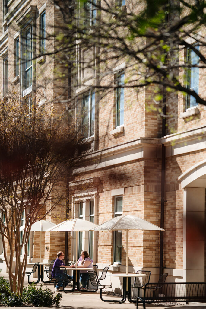 Fort Worth engagement session at TCU Campus Texas Christian University