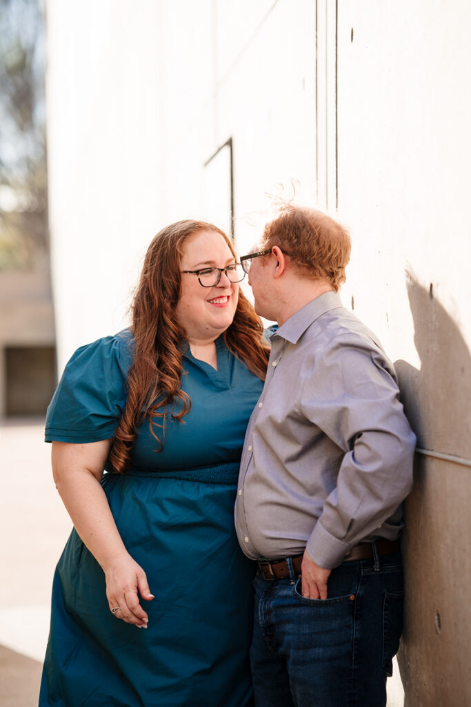 Fort Worth engagement session at The Kimbell Art Museum