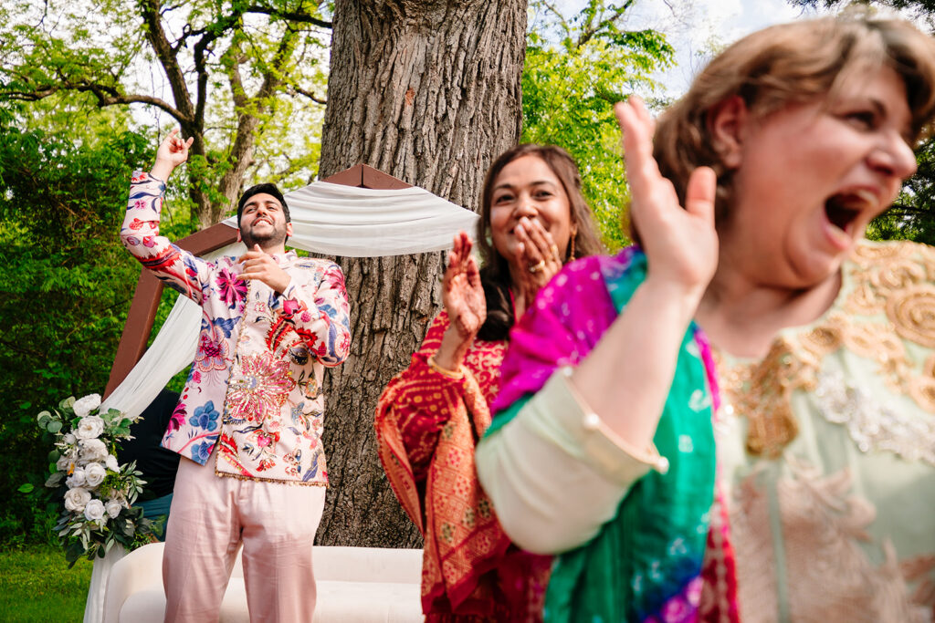 DFW Cinematic Documentary Wedding Photography Multicultural South Asian Muslim Jewish Wedding Pithi at Arrowwood Weddings and Events in Palmer Texas