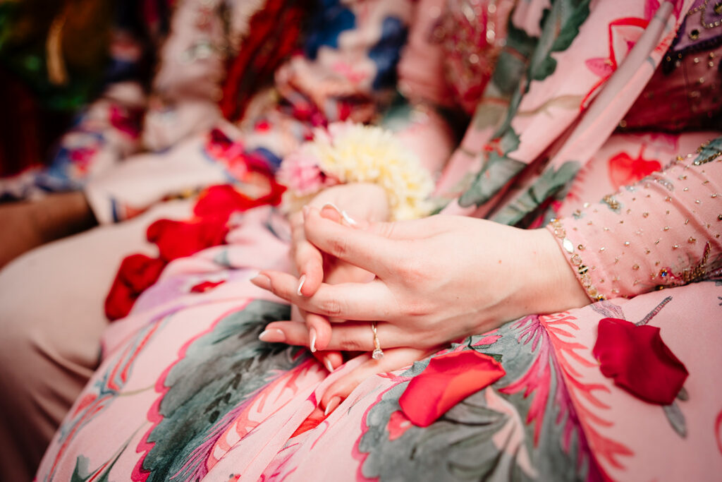 DFW Cinematic Documentary Wedding Photography Multicultural South Asian Muslim Jewish Wedding Pithi at Arrowwood Weddings and Events in Palmer Texas