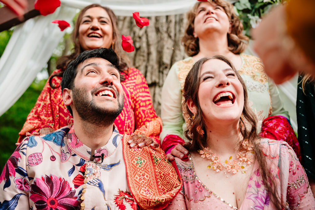 DFW Cinematic Documentary Wedding Photography Multicultural South Asian Muslim Jewish Wedding Pithi at Arrowwood Weddings and Events in Palmer Texas