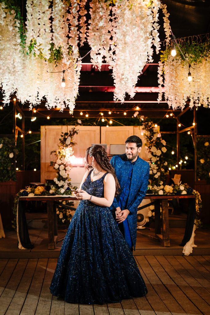 DFW Cinematic Documentary Wedding Photography Multicultural South Asian Muslim Jewish Wedding Sangeet at Arrowwood Weddings and Events in Palmer Texas