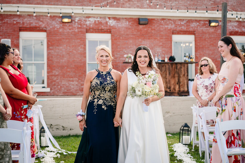 North Texas LGBTQ Wedding Ceremony at The Filter Building on White Rock Lake by Dallas Inclusive Wedding Photographers