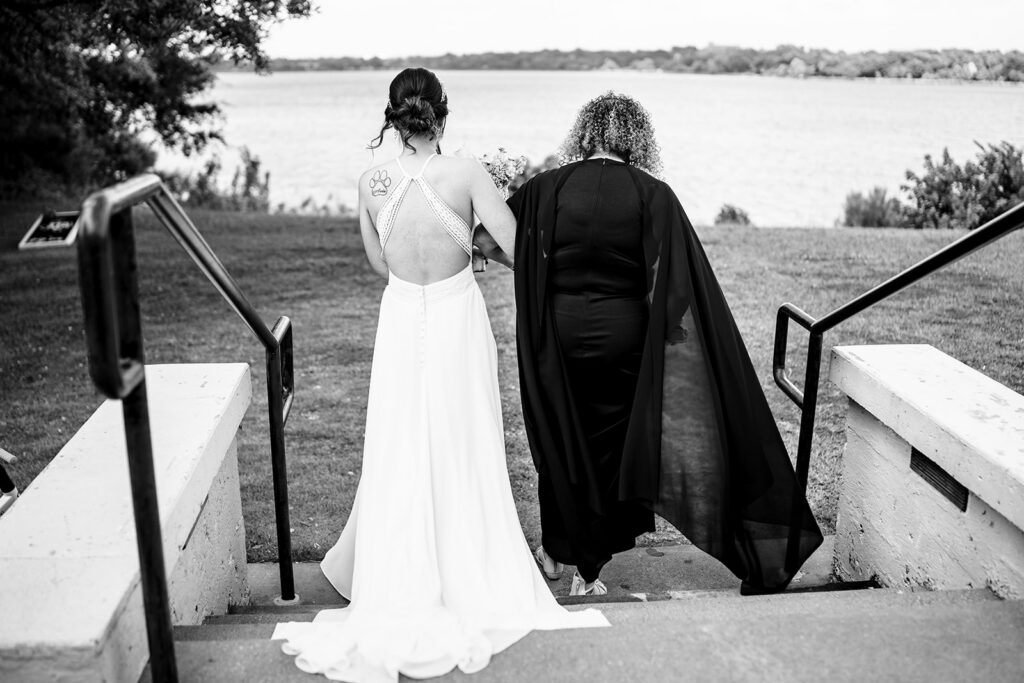 North Texas LGBTQ Wedding Ceremony at The Filter Building on White Rock Lake by Dallas Inclusive Wedding Photographers