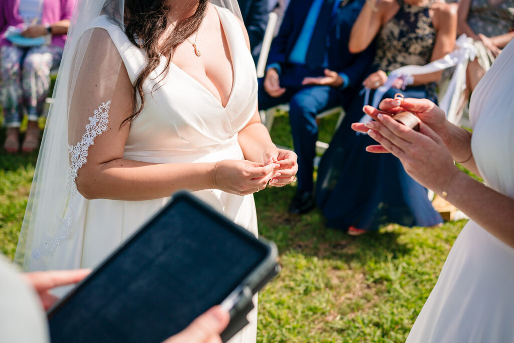 North Texas LGBTQ Wedding Ceremony at The Filter Building on White Rock Lake by Dallas Inclusive Wedding Photographers