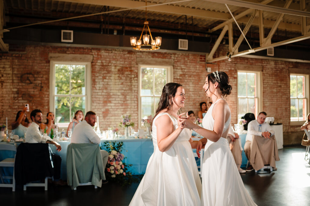 North Texas LGBTQ Wedding Reception at The Filter Building on White Rock Lake by Dallas Inclusive Wedding Photographers