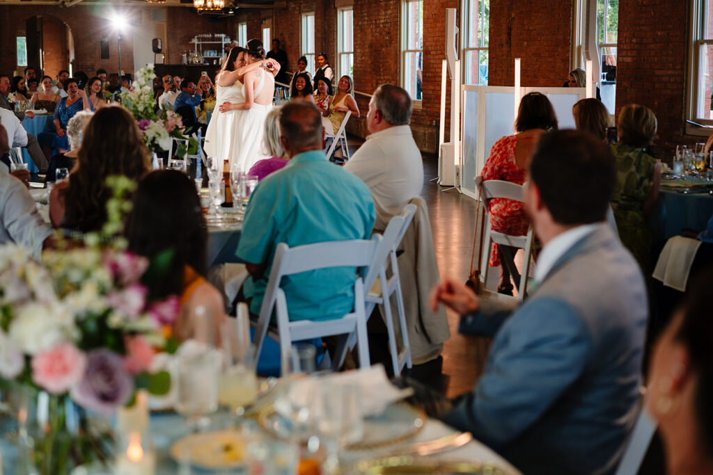 North Texas LGBTQ Wedding Reception at The Filter Building on White Rock Lake by Dallas Inclusive Wedding Photographers