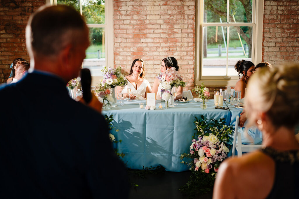 North Texas LGBTQ Wedding Reception at The Filter Building on White Rock Lake by Dallas Inclusive Wedding Photographers