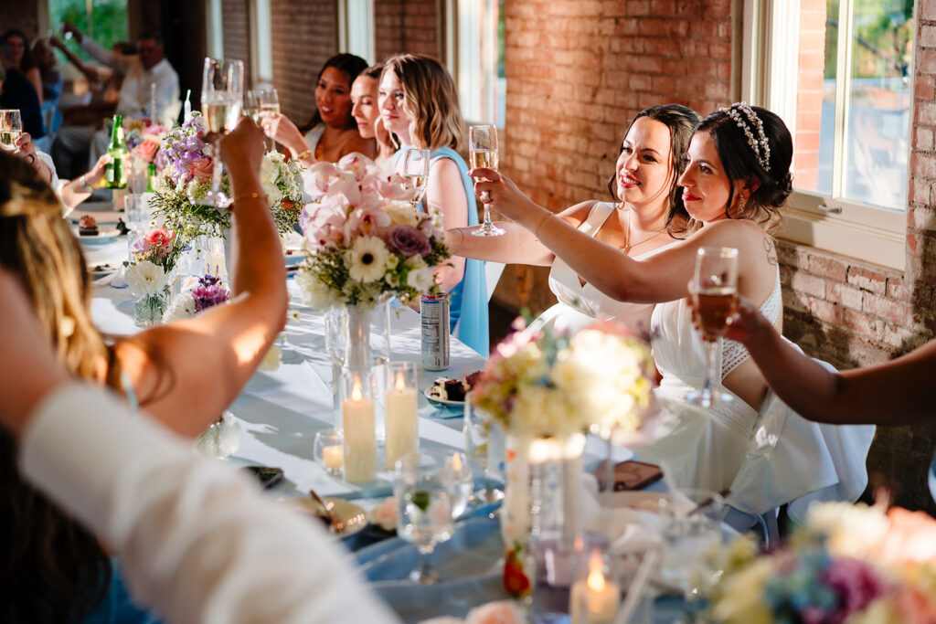 North Texas LGBTQ Wedding Reception at The Filter Building on White Rock Lake by Dallas Inclusive Wedding Photographers