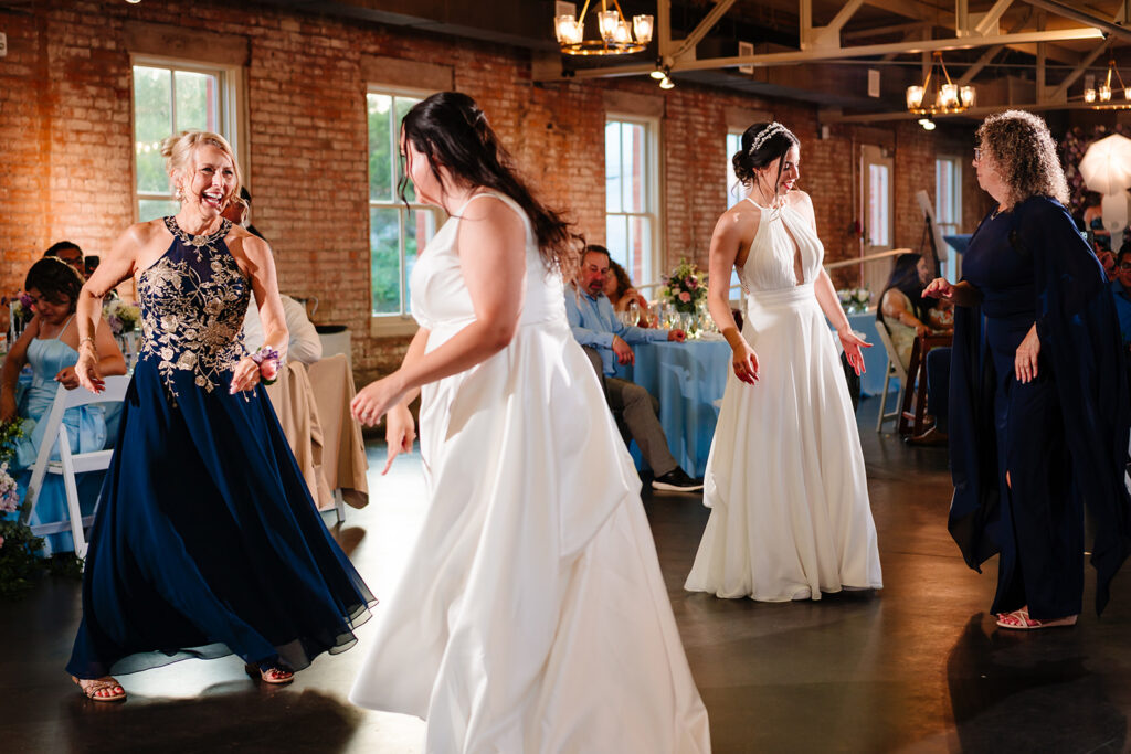 North Texas LGBTQ Wedding Reception at The Filter Building on White Rock Lake by Dallas Inclusive Wedding Photographers
