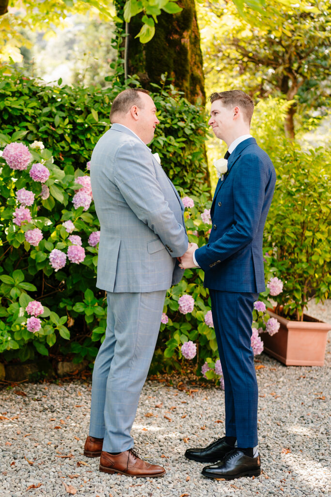 LGBTQ Italian Destination Wedding at Villa Regina Teodolinda on Lake Como Italy by Inclusive Destination Wedding Photographers