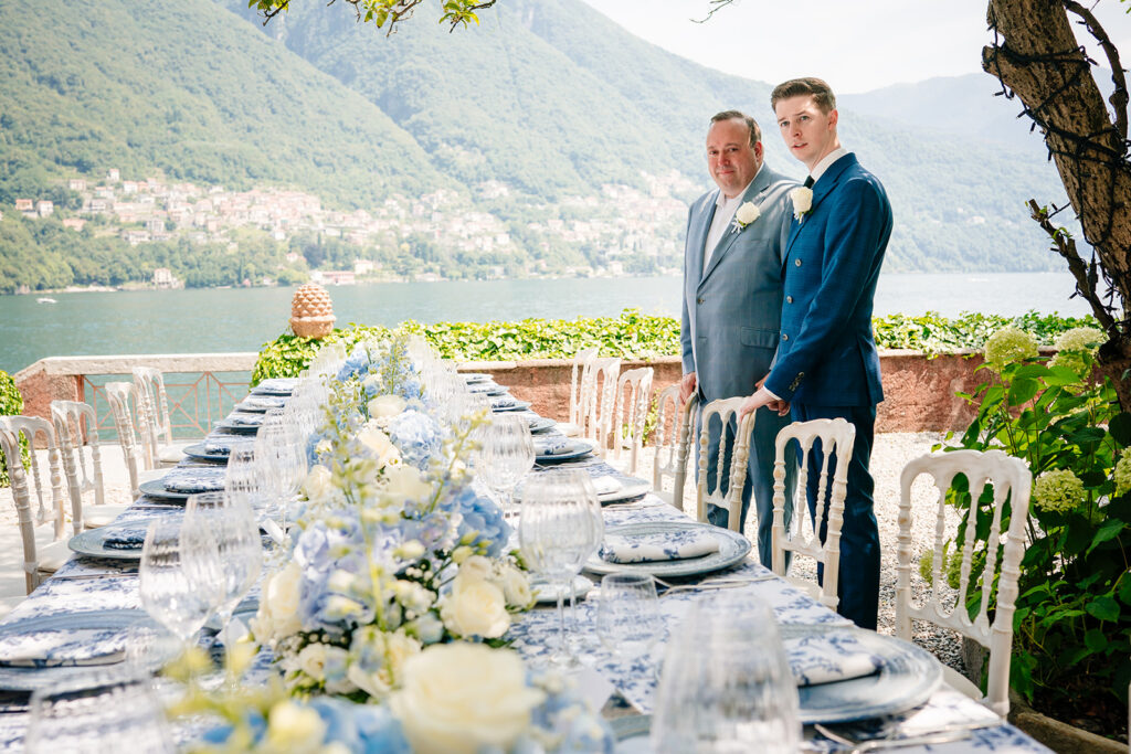 LGBTQ Italian Destination Wedding at Villa Regina Teodolinda on Lake Como Italy by Inclusive Destination Wedding Photographers